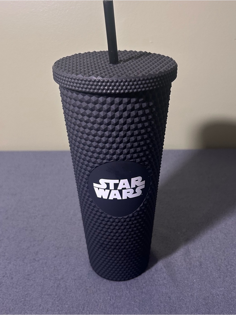 Star Wars Matte Black Studded Tumbler with Straw